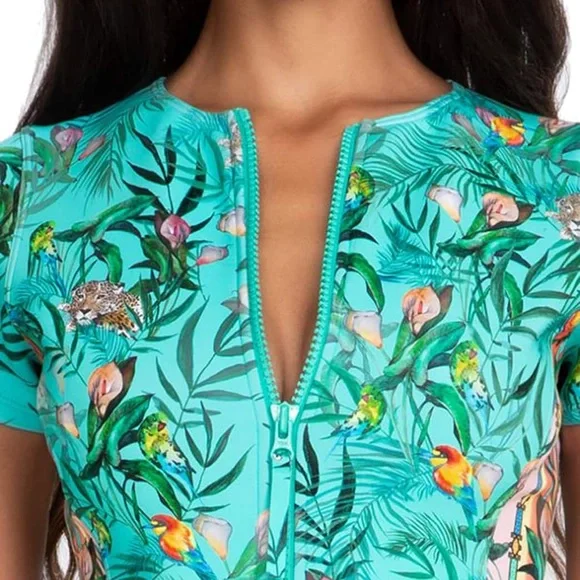 Johnny Was Taina Neoprene One Piece Swimsuit - Picture 5 of 13